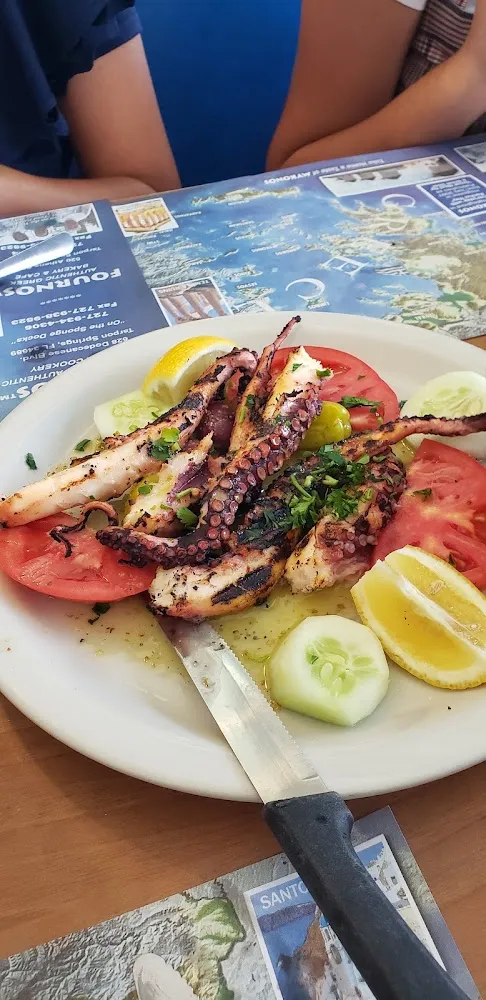 Char Grilled Octopus Entree with Lima Beans